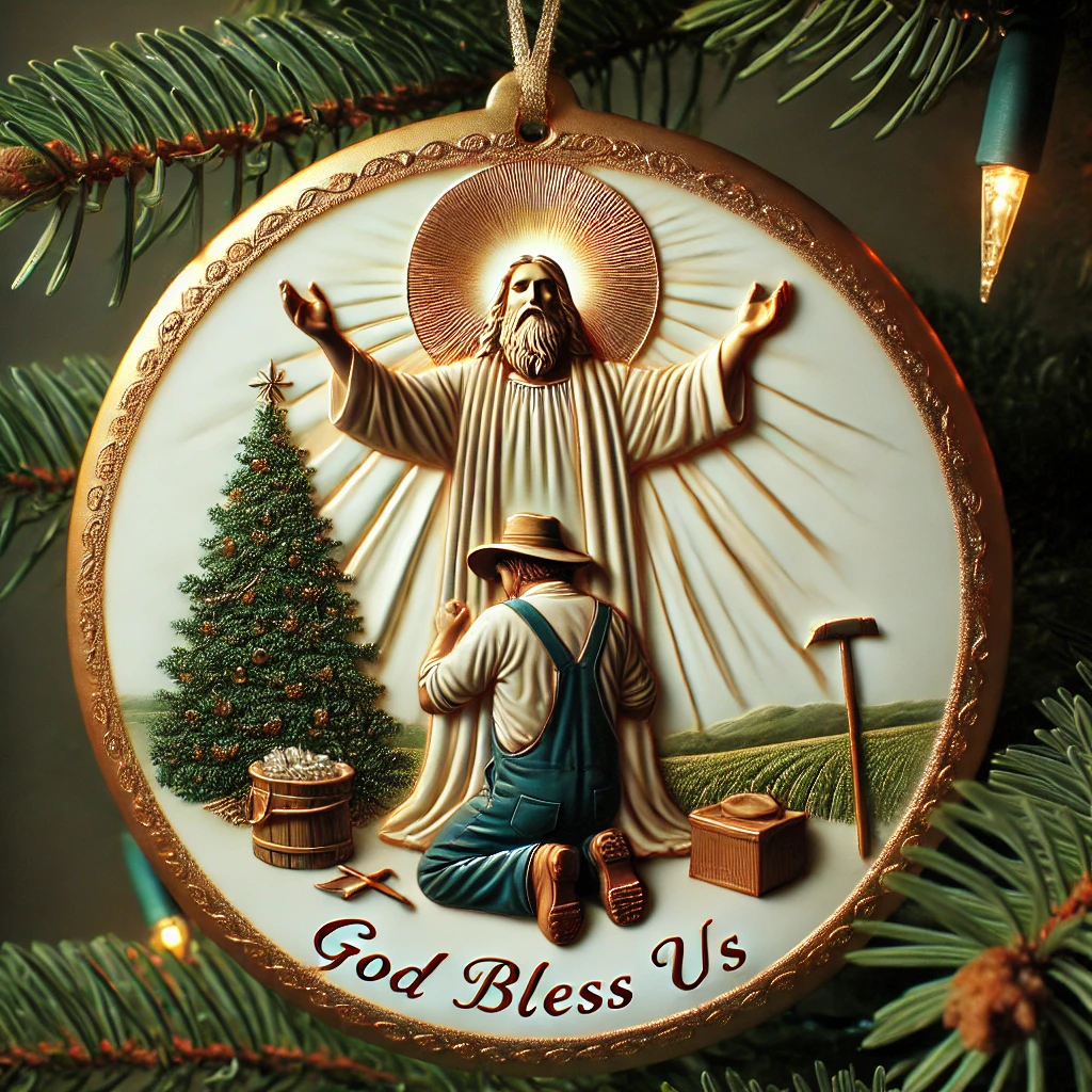God Bless Us Ornament