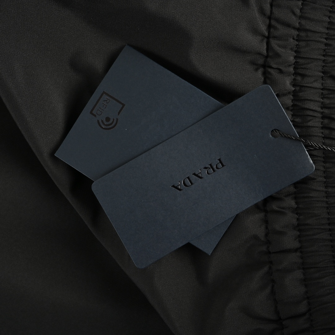 Prada 24Fw triangle logo webbing trousers