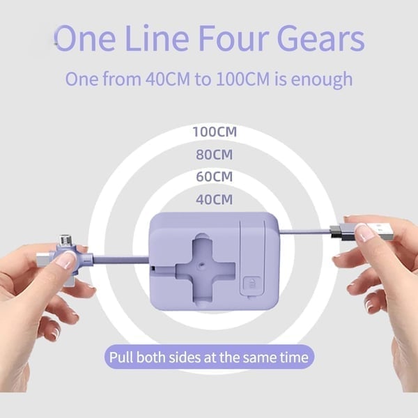 (🔥Last Day Promotion-SAVE 50% OFF) -- 3-in-1 Data Cable Phone Stand - Buy 3 Get 2 Free & Free Shipping