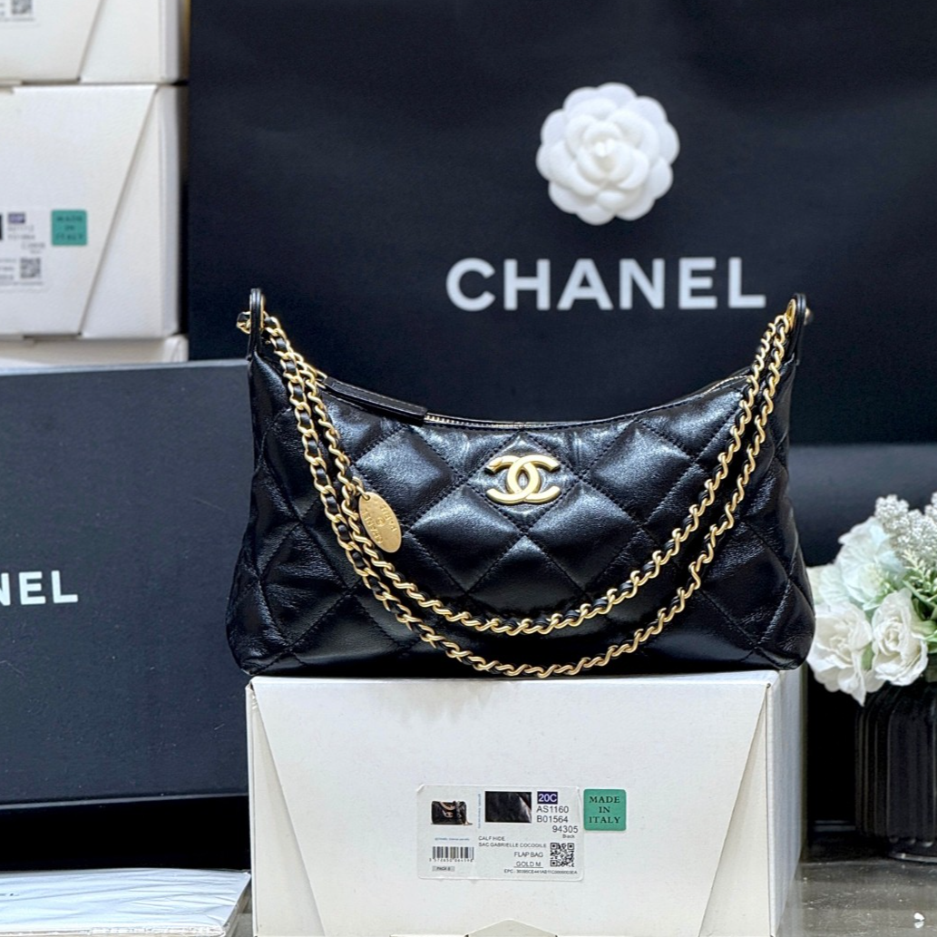 Chanel 25S spring and summer series hobo underarm bag AS5528 00118