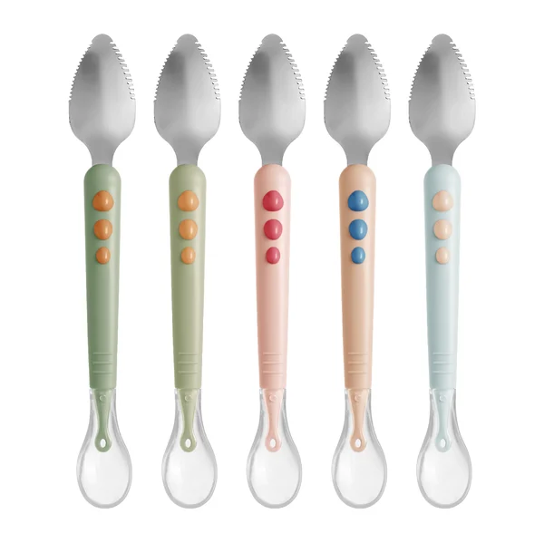 🔥Last Day 50% OFF🔥Baby Double Head Scraping Fruit Spoon