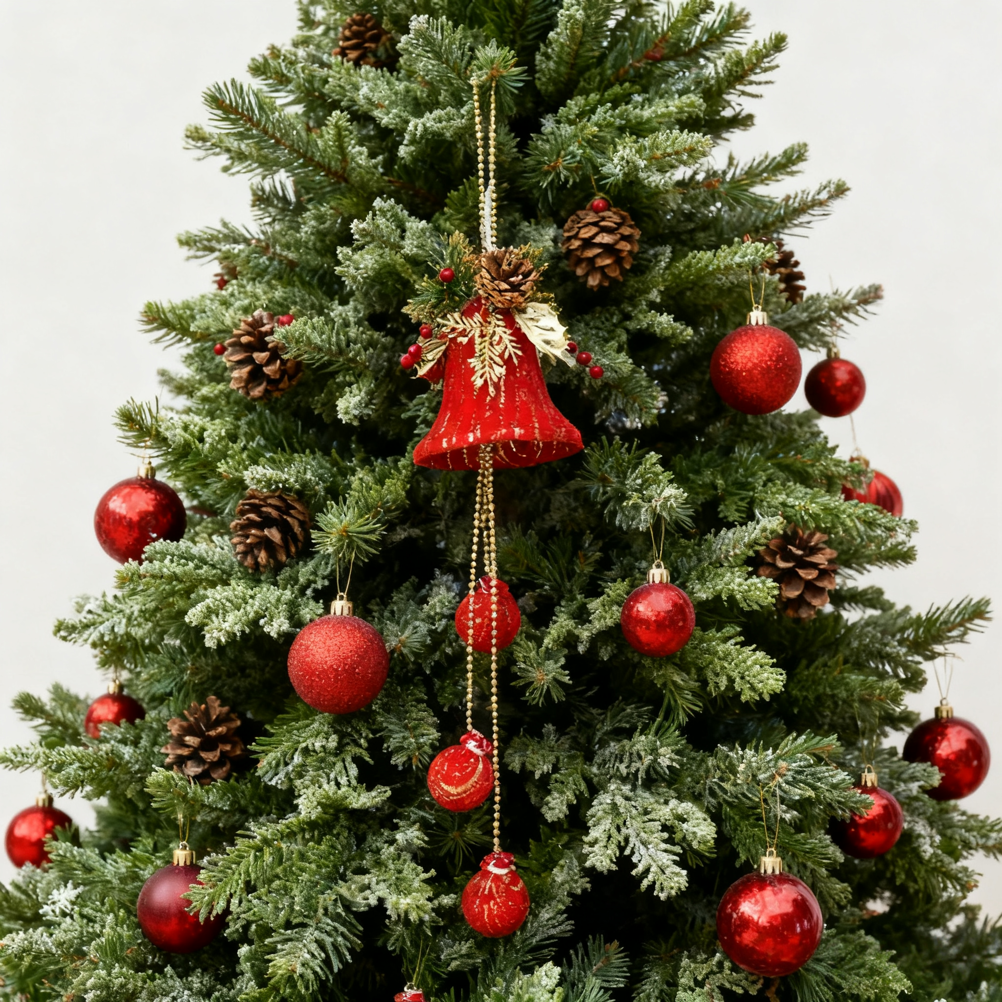 🎄Early Christmas Sale🔥 Christmas Hanging Decoration Red Hanging Bells Balls