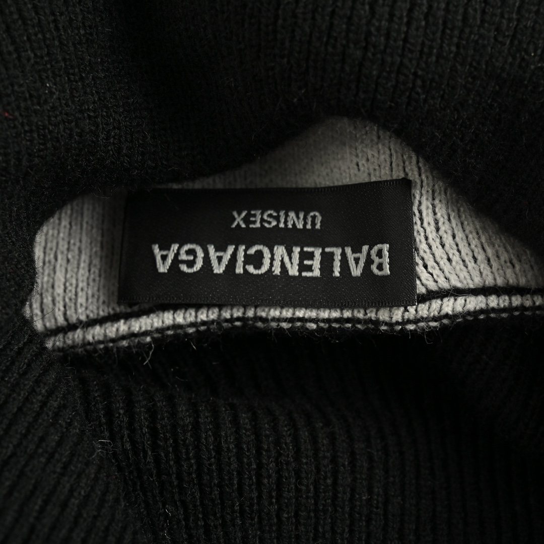 Balenciaga 24Fw Ski Collection Multi-Monograph Turtleneck Sweater