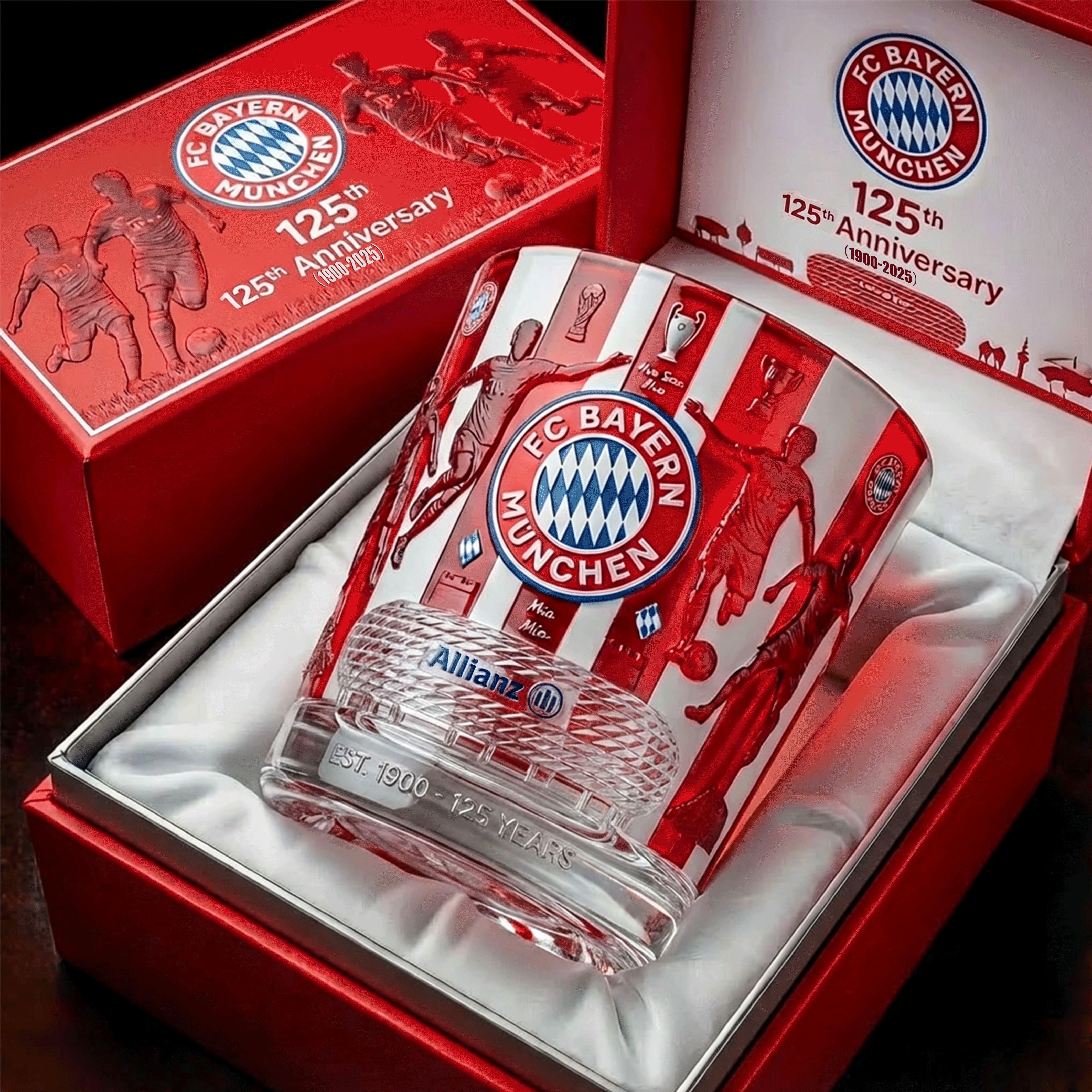 FC Bayern Munich 125th Anniversary Limited Edition Whiskey Glass