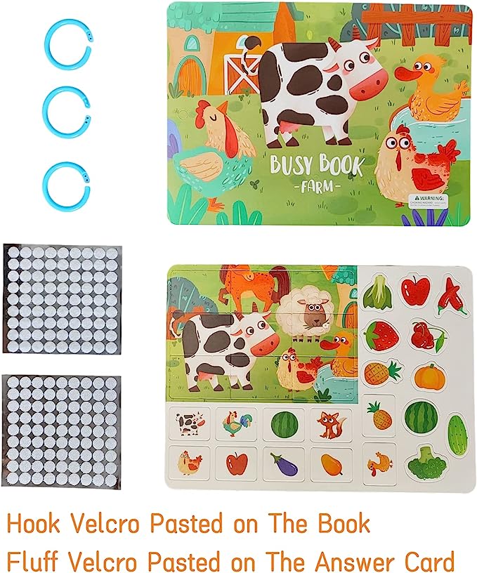 (🔥Last Day Promotion-SAVE 60% OFF)👦Children's Enlightenment Quiet Paste Book Montessori Sensory Toy Book-BUY 2 GET 10% OFF & FREE SHIPPING