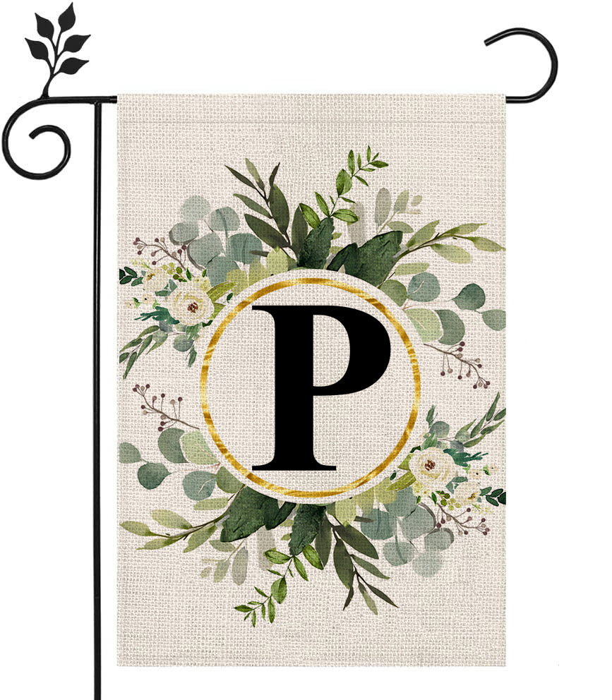 🔥Last Day Promotion-[SAVE 50% OFF]--Monogram Initial Letter Garden Flag-Family Last Name--BUY 3 GET 15% OFF & FREE SHIPPING