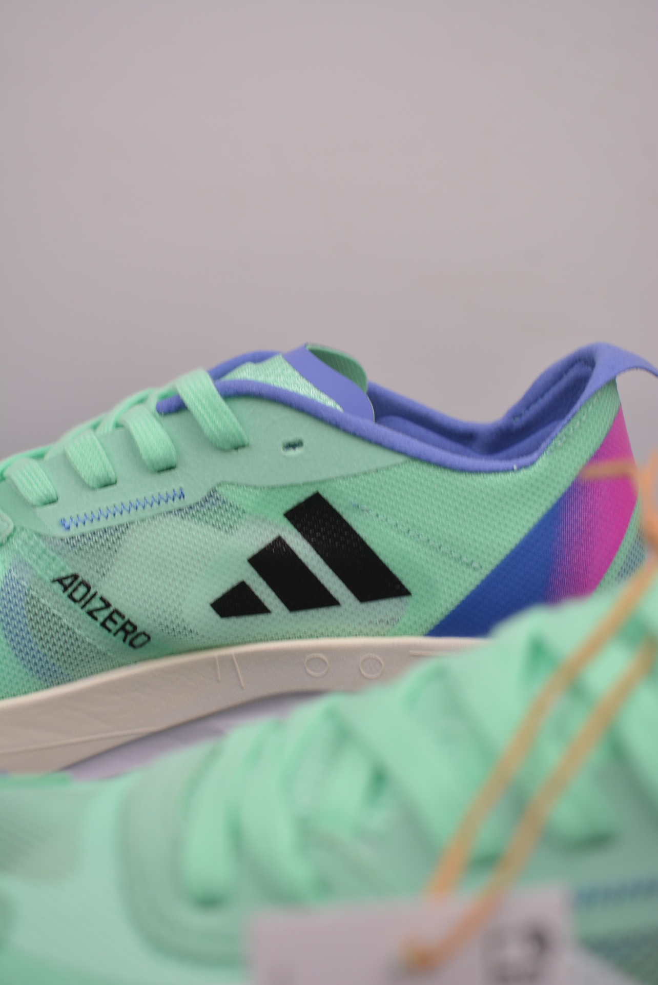 Adidas adizero Boston 11 blue, white and purple HQ3696