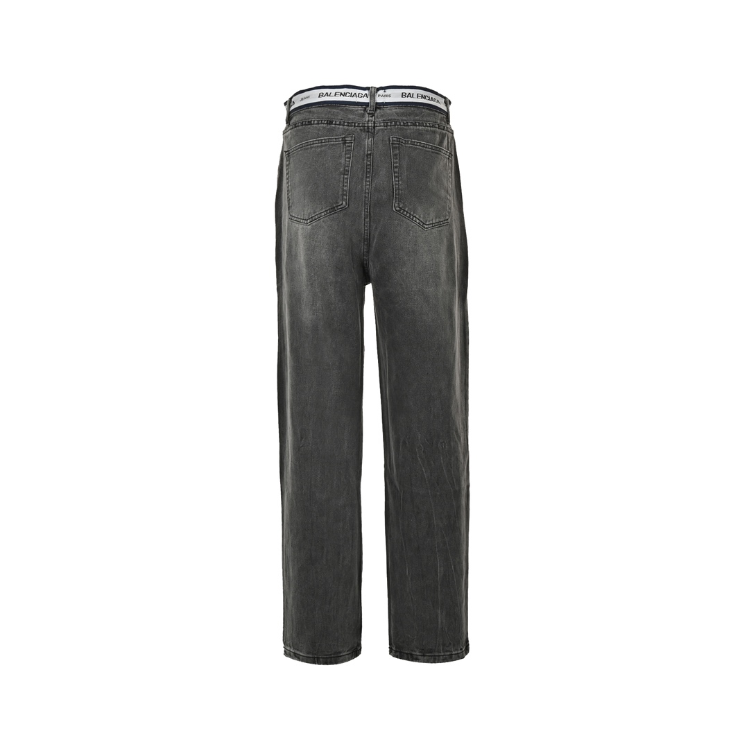 Balenciaga Waistband Lettering Jeans