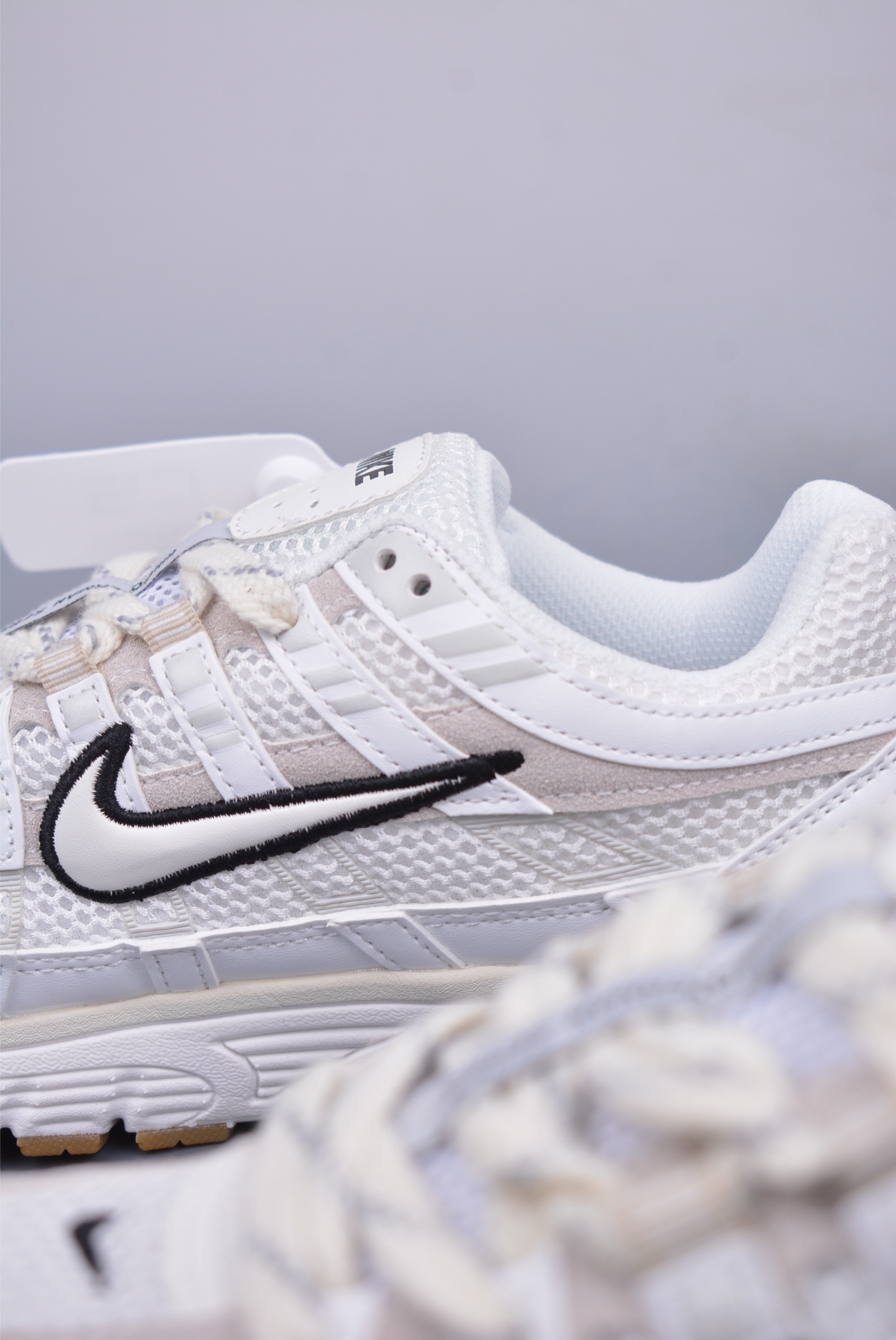 Nike P-6000 Premium Running Shoes Ivory Rubber Sole HF4898-121