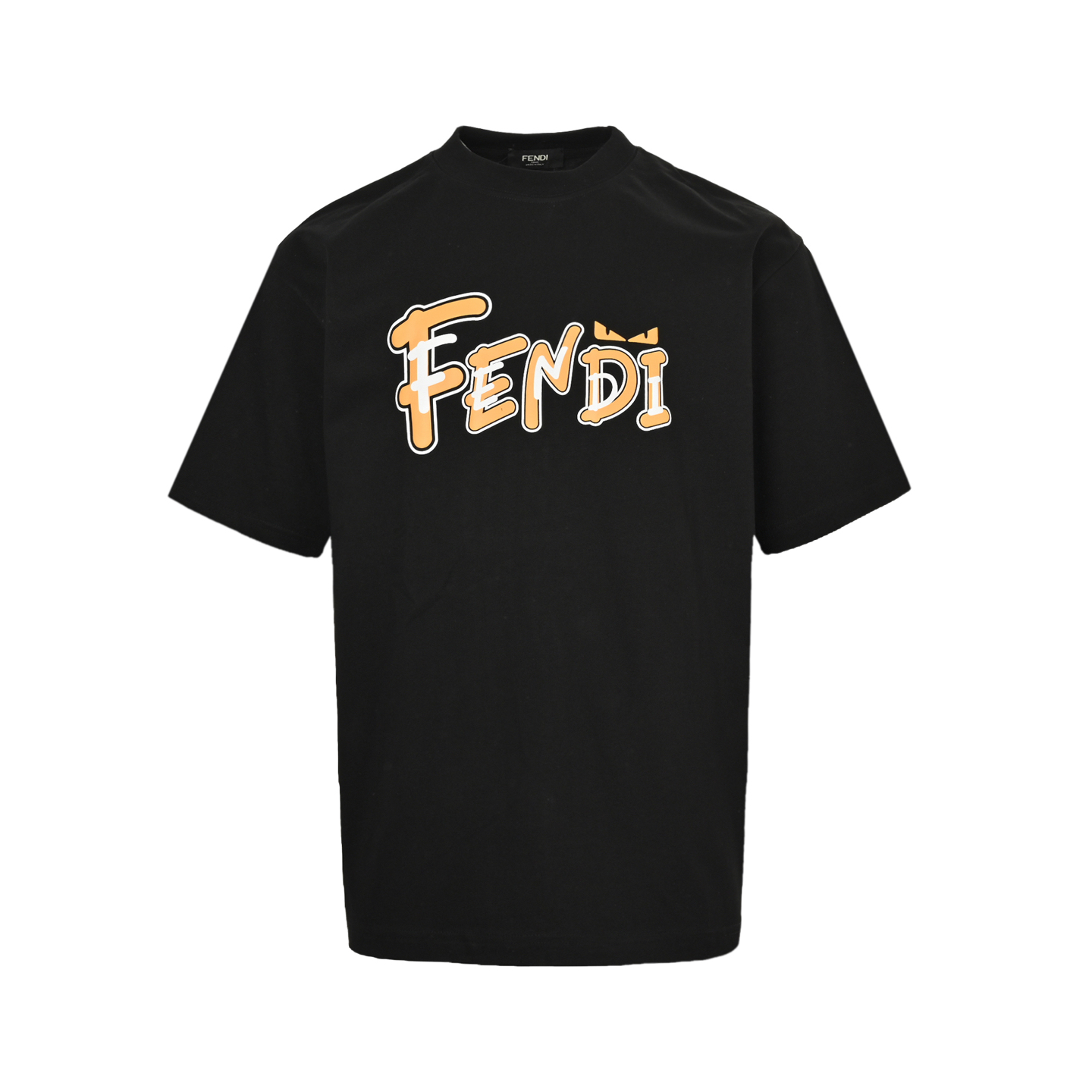 Fendi 25ss overlapping letter small eyes short sleeve