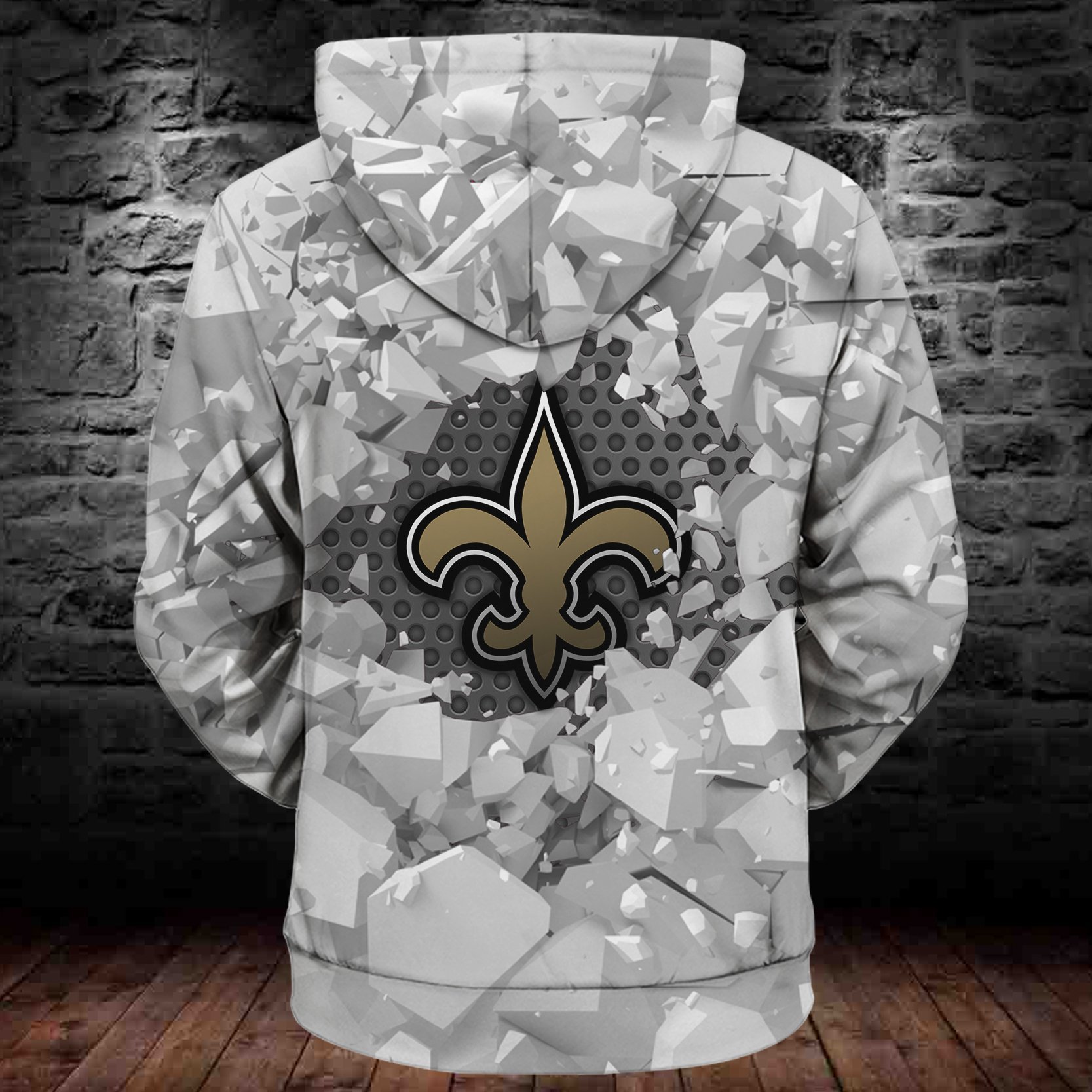 SAINTS HOODIE 3D ICE4