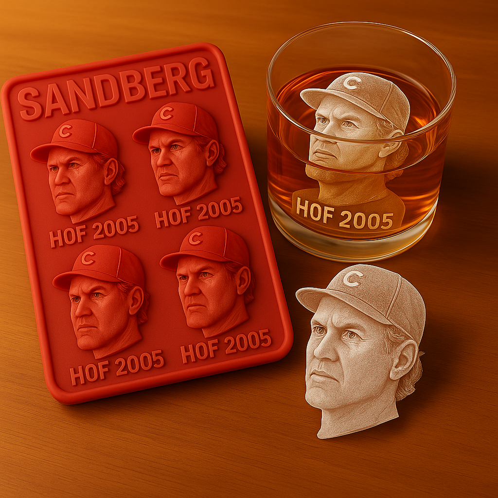 Ryne Sandberg 2005 Hall of Fame Ice Mold Set