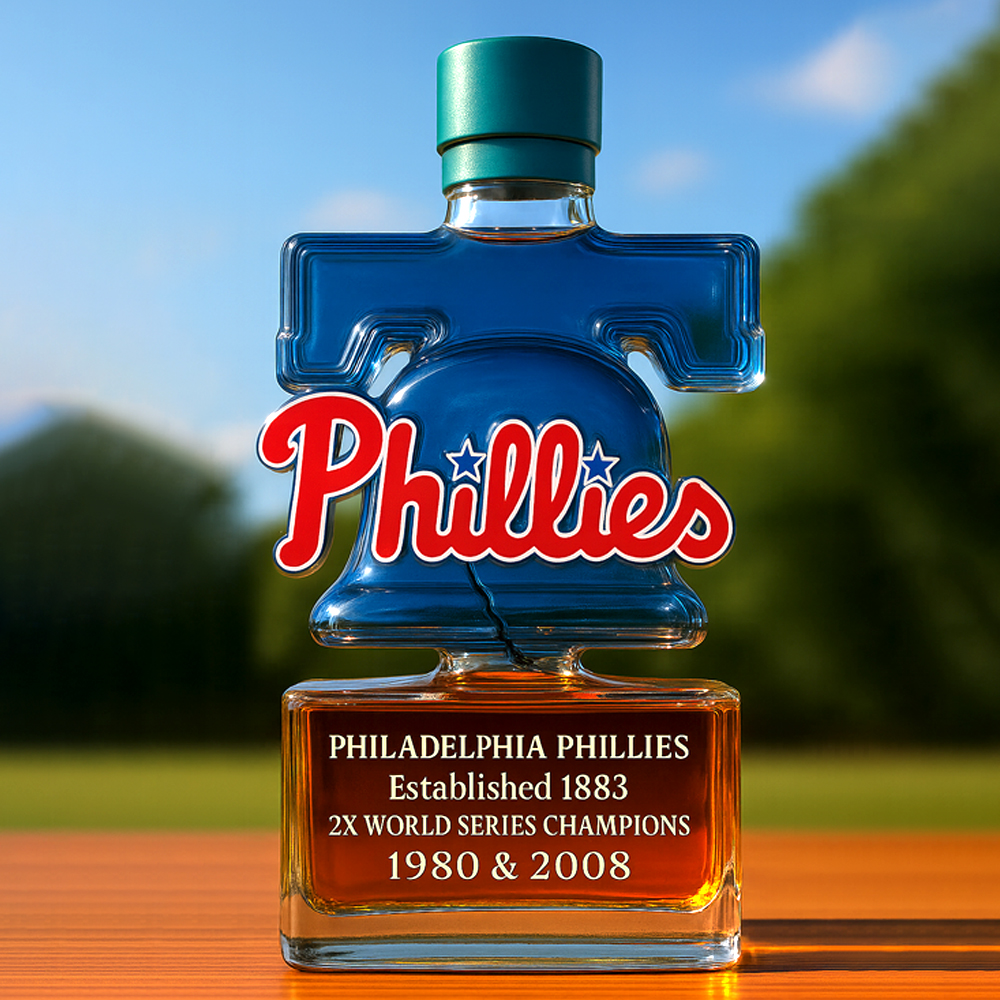 Philadelphia Phillies Whiskey Bottle
