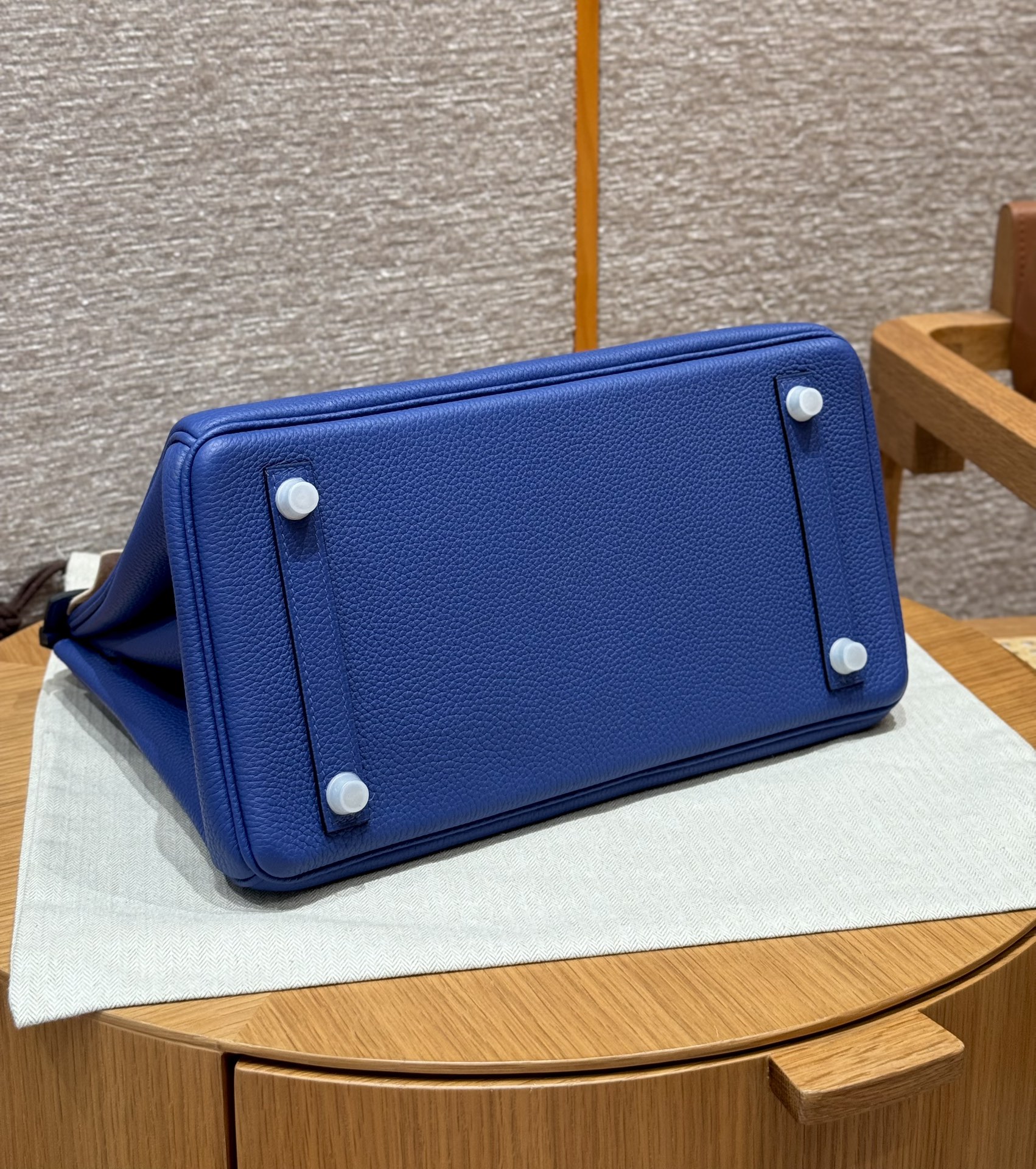 Hermès Birkin 7TBlue electric handbag (handmade to order)