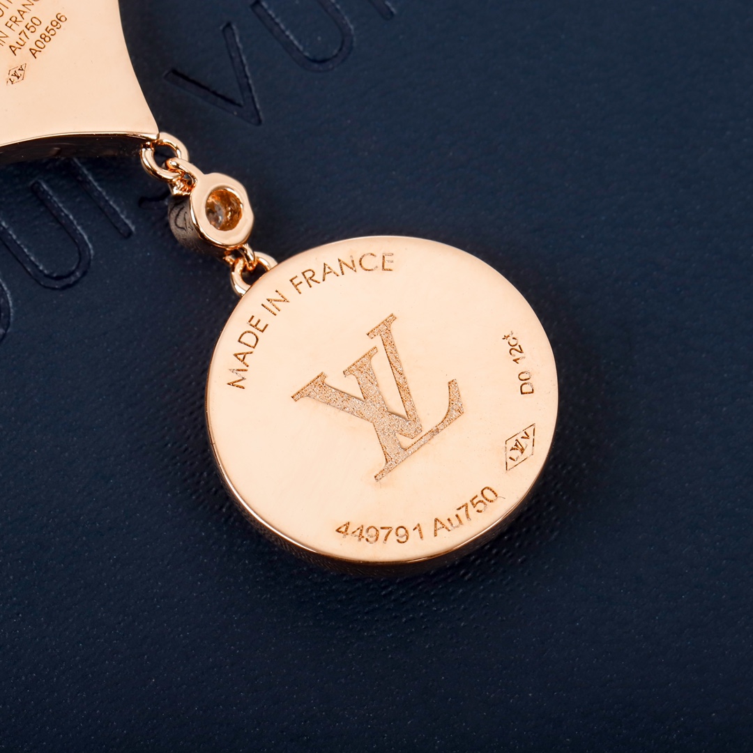 Louis Vuitton COLOR BLOSSOM BB Gold Agate Necklace