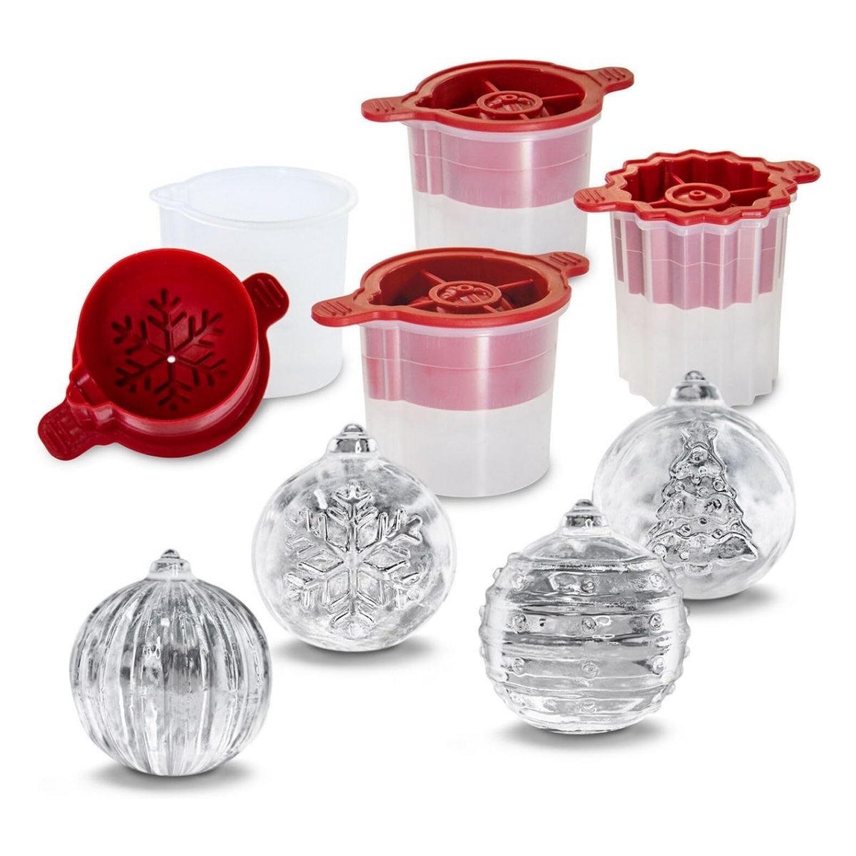🎄CHRISTMAS ON SALE🔥Christmas Ornament Large Ice Molds, Set of 4