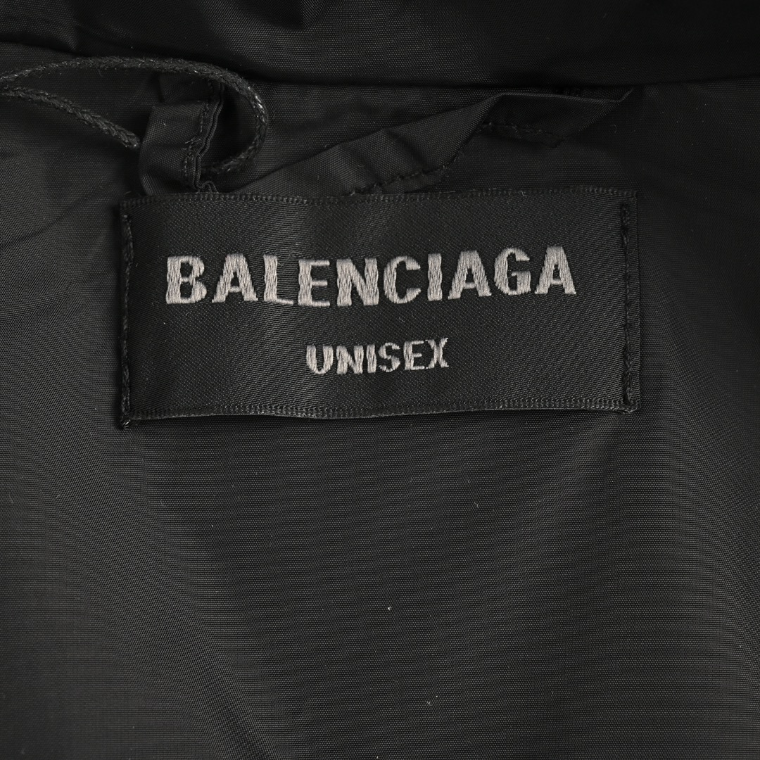 Balenciaga 24Fw patchwork slogan windbreaker jacket