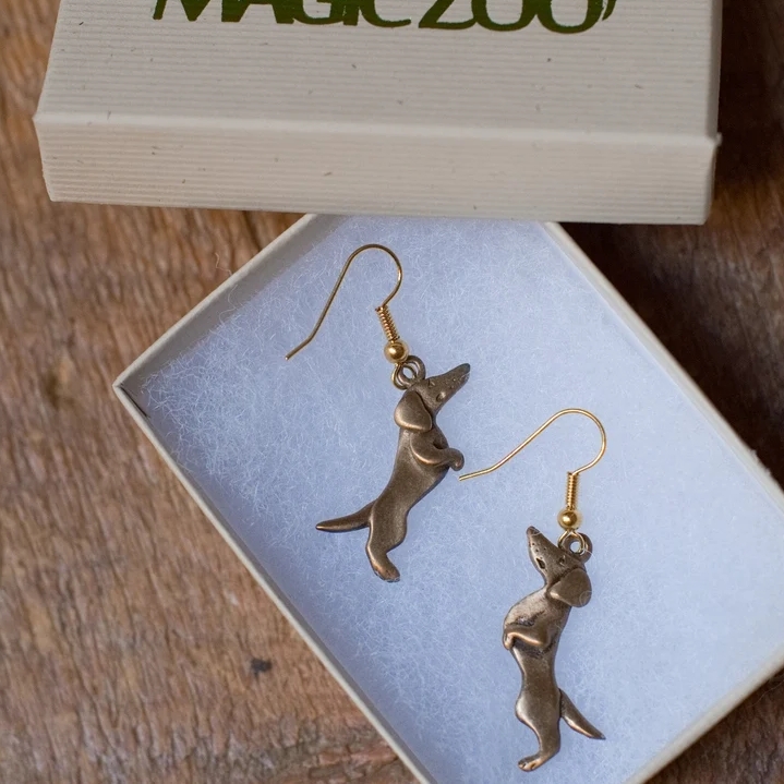 Dachshund Vintage Earrings