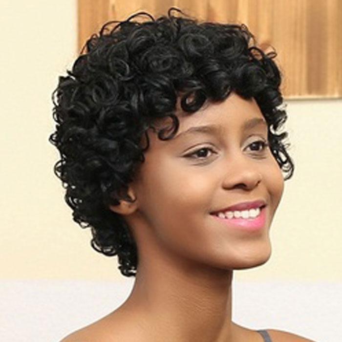 Luna 027 Gorgeous Short Curly Layered Wig for Black Women