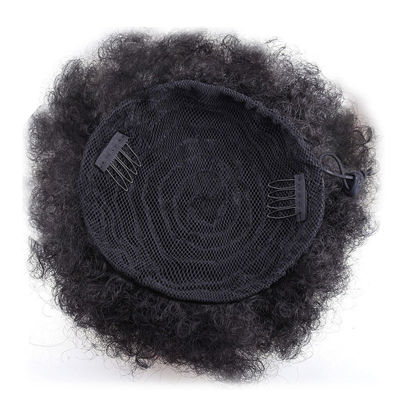 Luna Wigs African American Woman Drawstring Ponytail