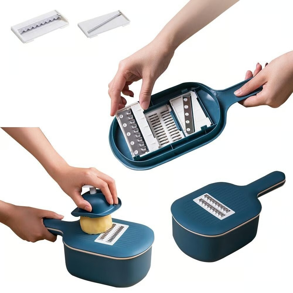 🔥Multifunctional Cutting Tool🔥4-in-1 Vegetable Cutter and Grater