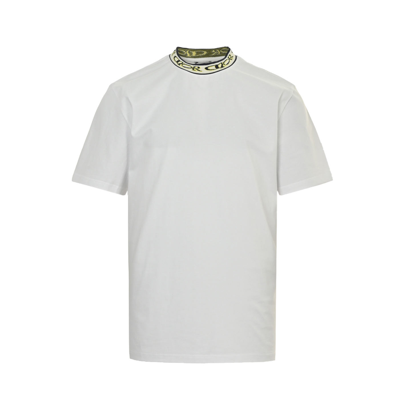 Dior 25ss neckline letter jacquard ribbon short sleeve