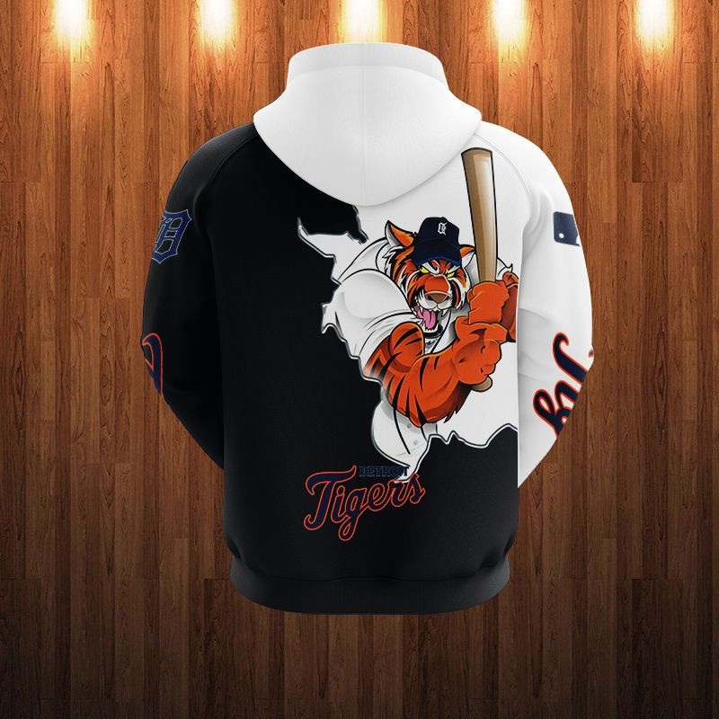 DETROIT TIGERS HOODIES 3D MASCOT DESIGN