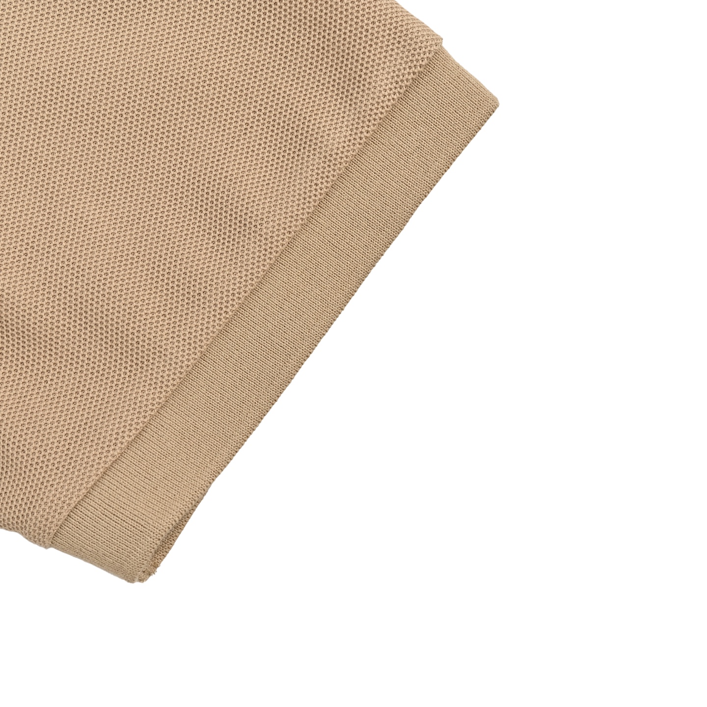 Fendi leather trim pocket zip polo short sleeve