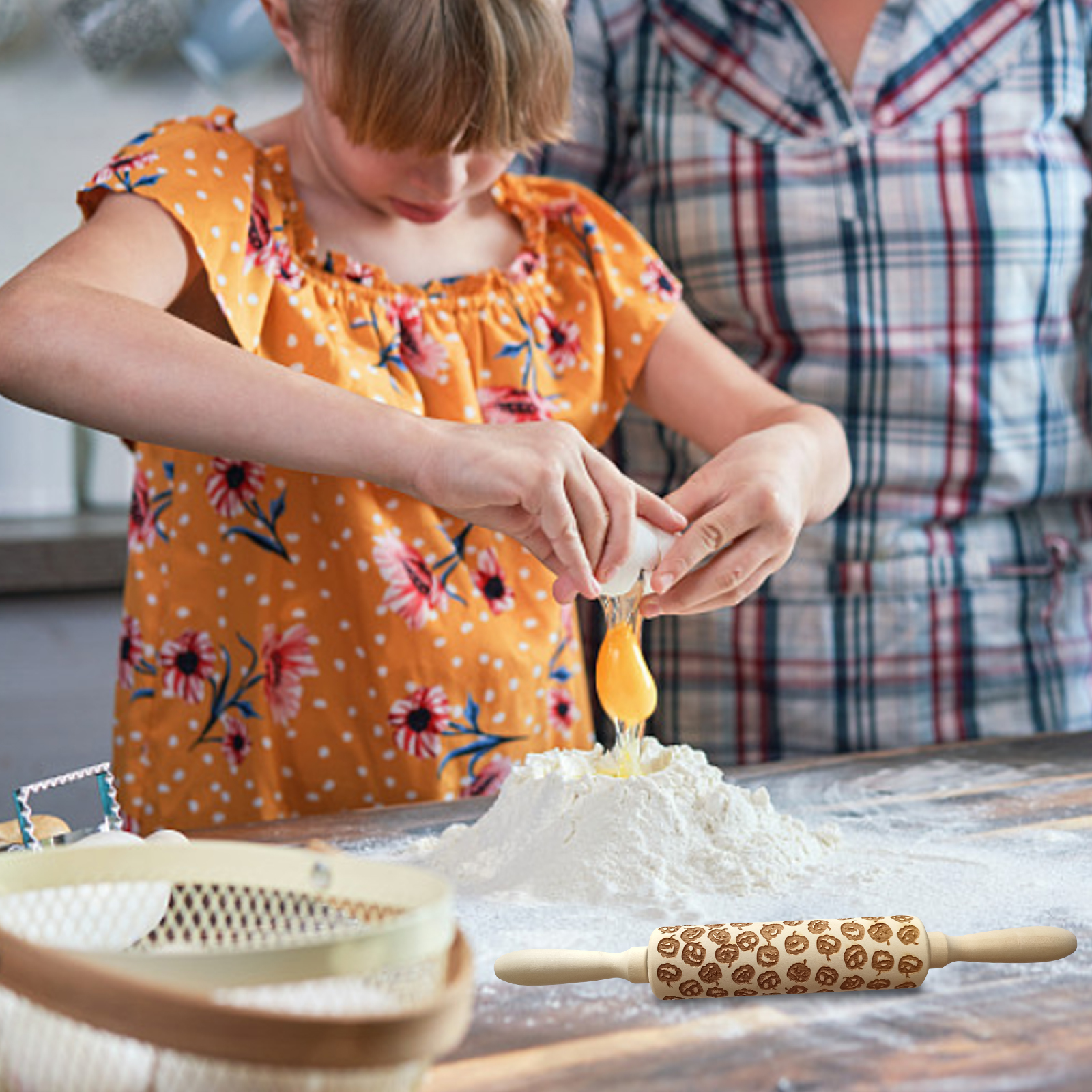 (🎃Early Halloween Hot Sale)PUMPKIN ROLLING PIN