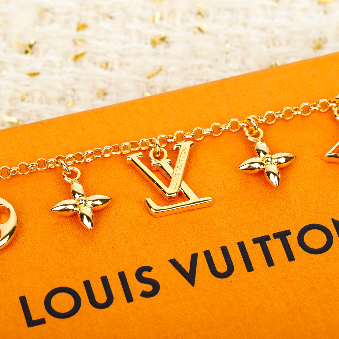 Louis Vuitton floral bracelet