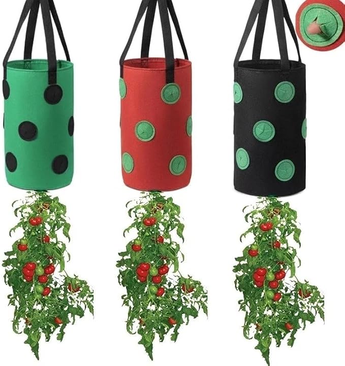 🌱🍓 12 Hole Non-Woven Hanging Grow Bag