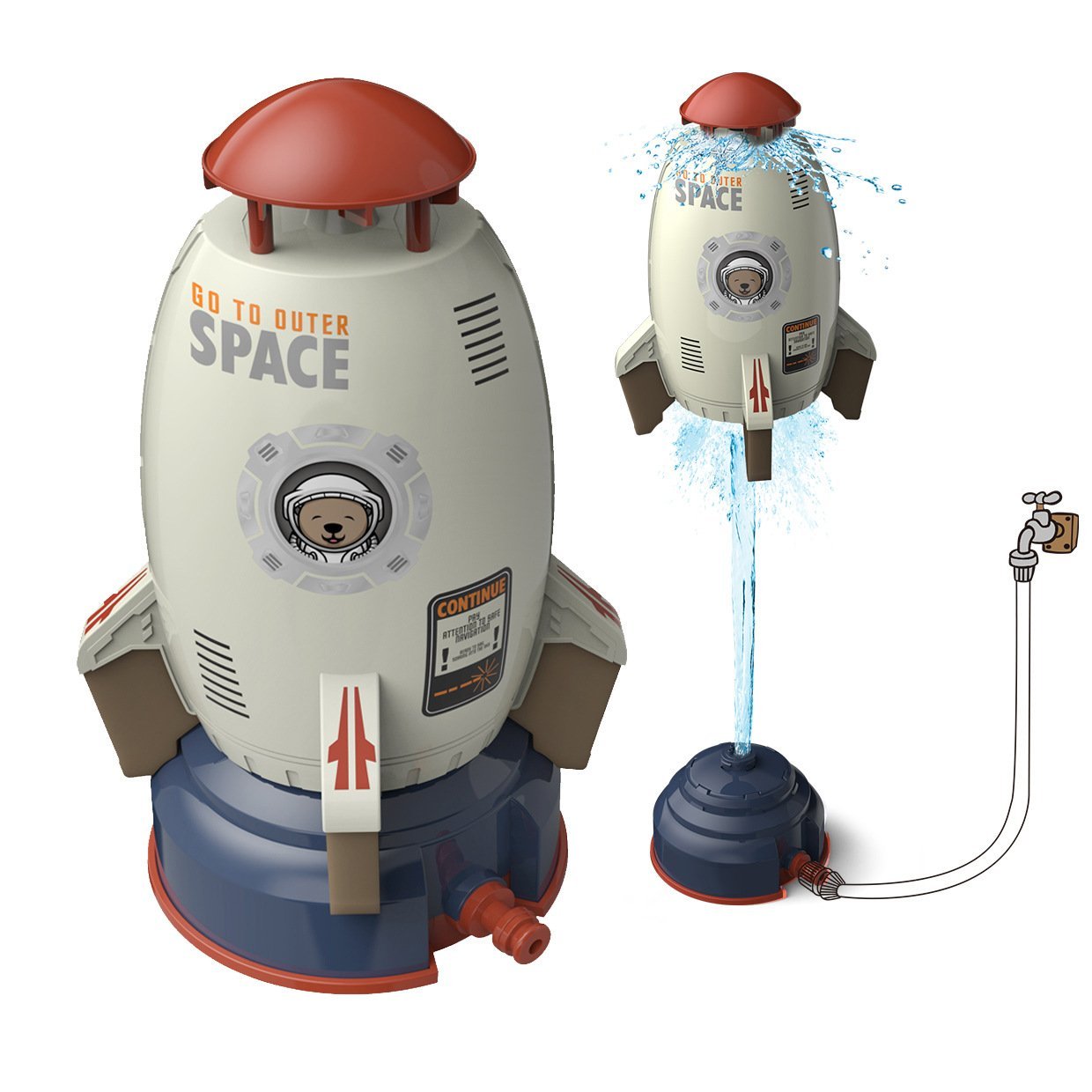 🔥Last Day Promotion-[SAVE 65% OFF]--2023 Summer Toy--Launch Water Rocket Outdoor Sprinkler Toy--BUY 2 GET FREE SHIPPING