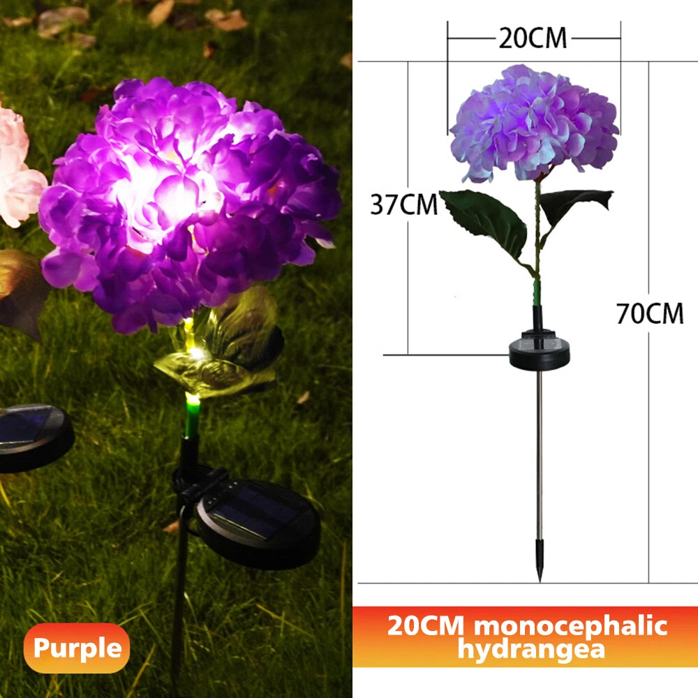 🌸 Solar LED Hydrangea Flower Stake Light 🌸