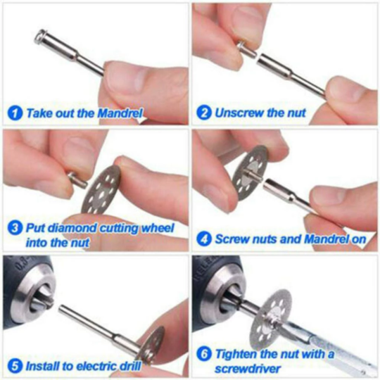 Double Sided Diamond Cutting Discs (10 PCS)