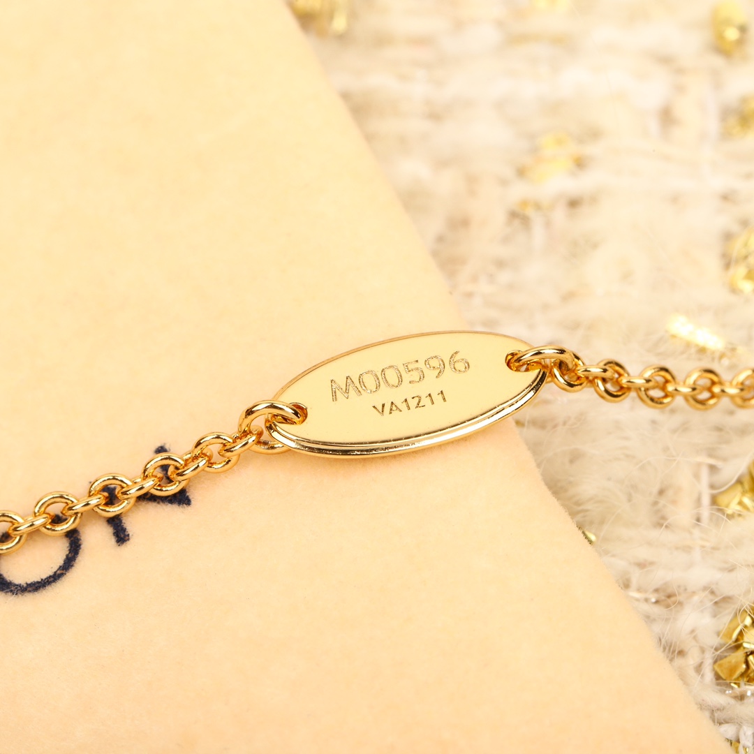 Louis Vuitton pink logo bracelet