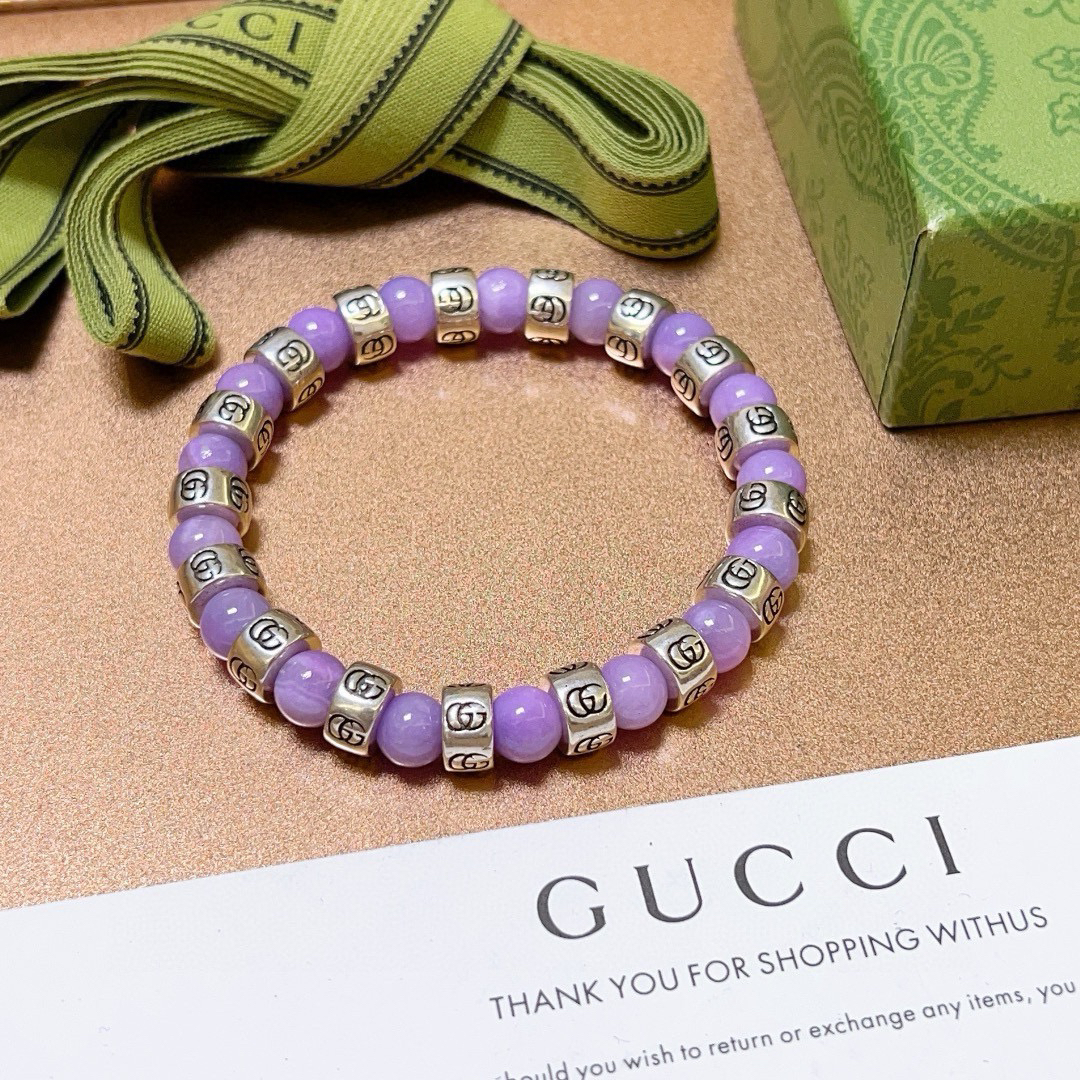 Gucci GG Amethyst Bracelet
