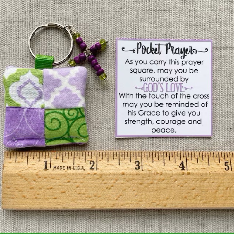 Prayer Cube Keychain