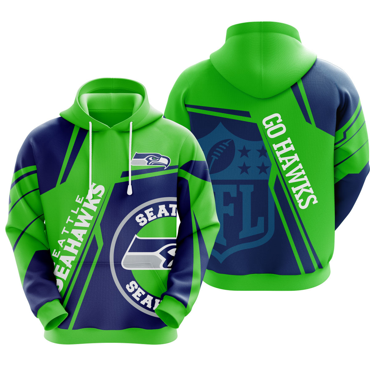 SEATTLE SEAHAWKS 3D HOODIE NOV06