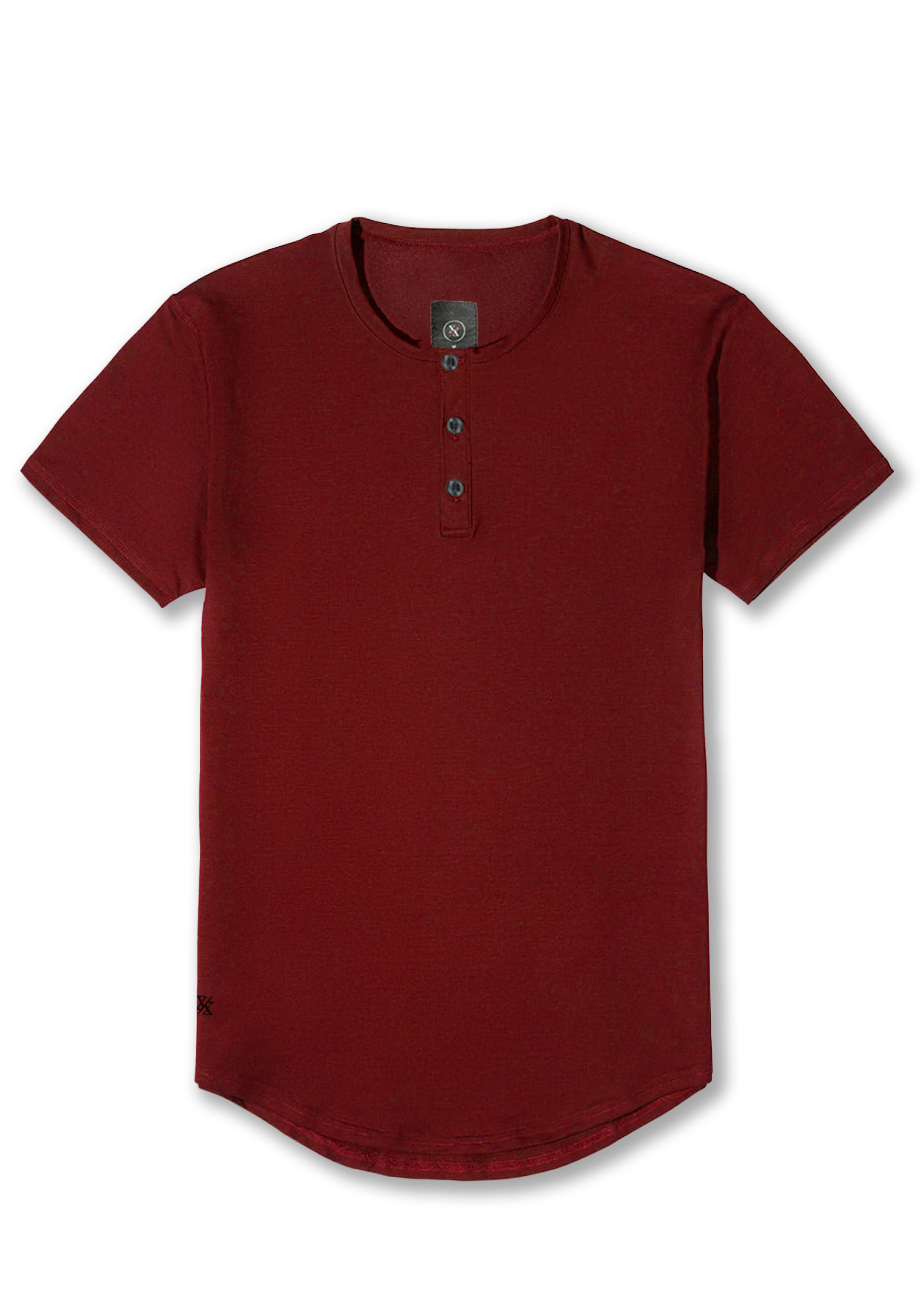 Henley Curved Hem