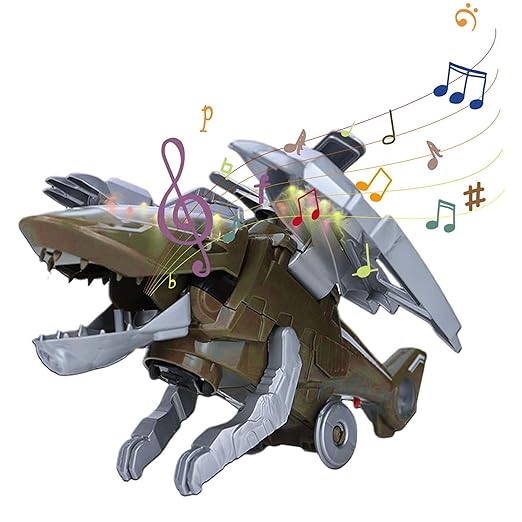 2024 New Transforming Dinosaur Helicopter Toy 🔥- Simulated Flame Spray
