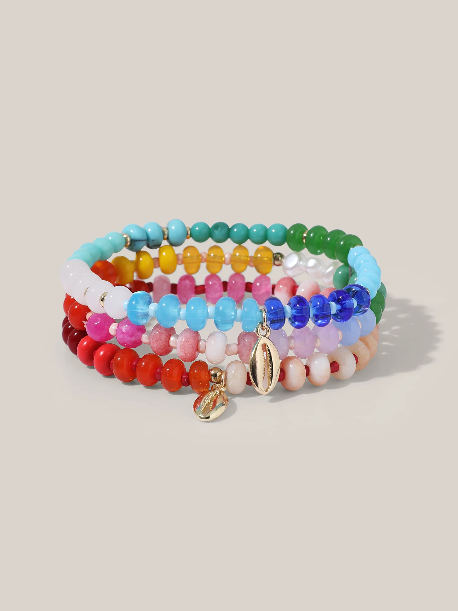 Colorful Beaded Stack Bracelet