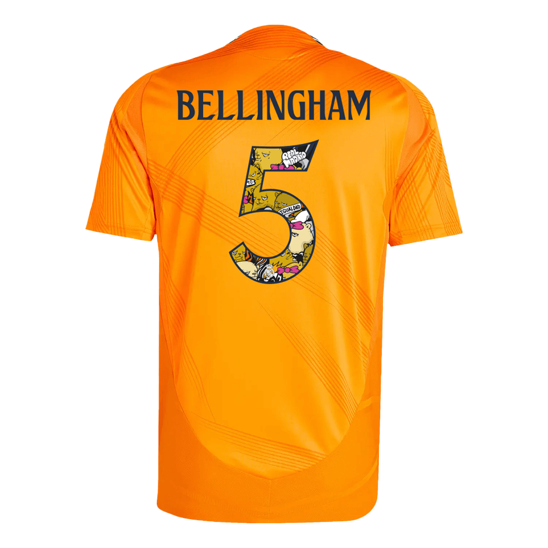 Authentic BELLINGHAM #5 Real Madrid Away Football Shirt 2024/25 Bear Champ Font