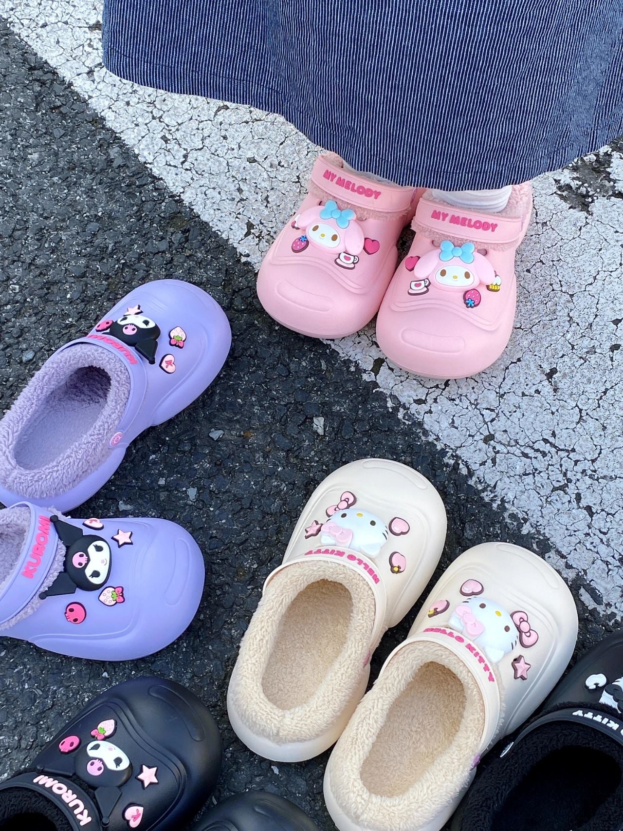 KT Slides Fuzzy for Women Slippers Winter Warm Plush Comfy Non-Slip Waterproof House Cloud Slide Slippers for Indoor Outdoor
