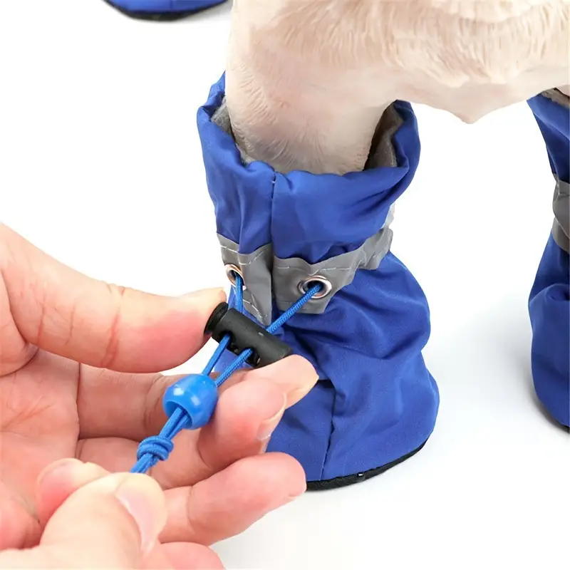 🐕🐕Reflective Rain Shoes 4 pack for Small and Medium Dogs
