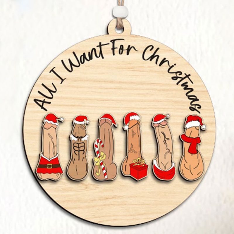 All I Want For Christmas Vibes Christmas Ornament