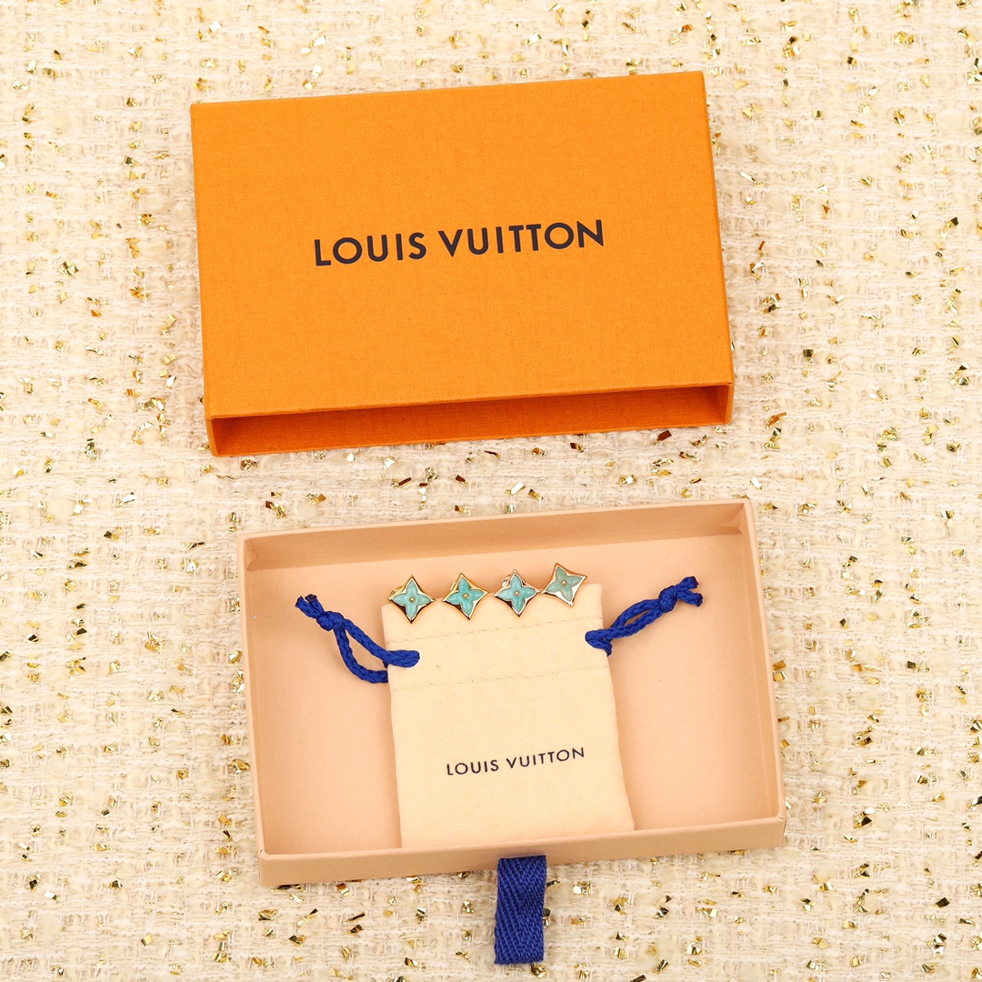 Louis Vuitton Amazonite Earrings