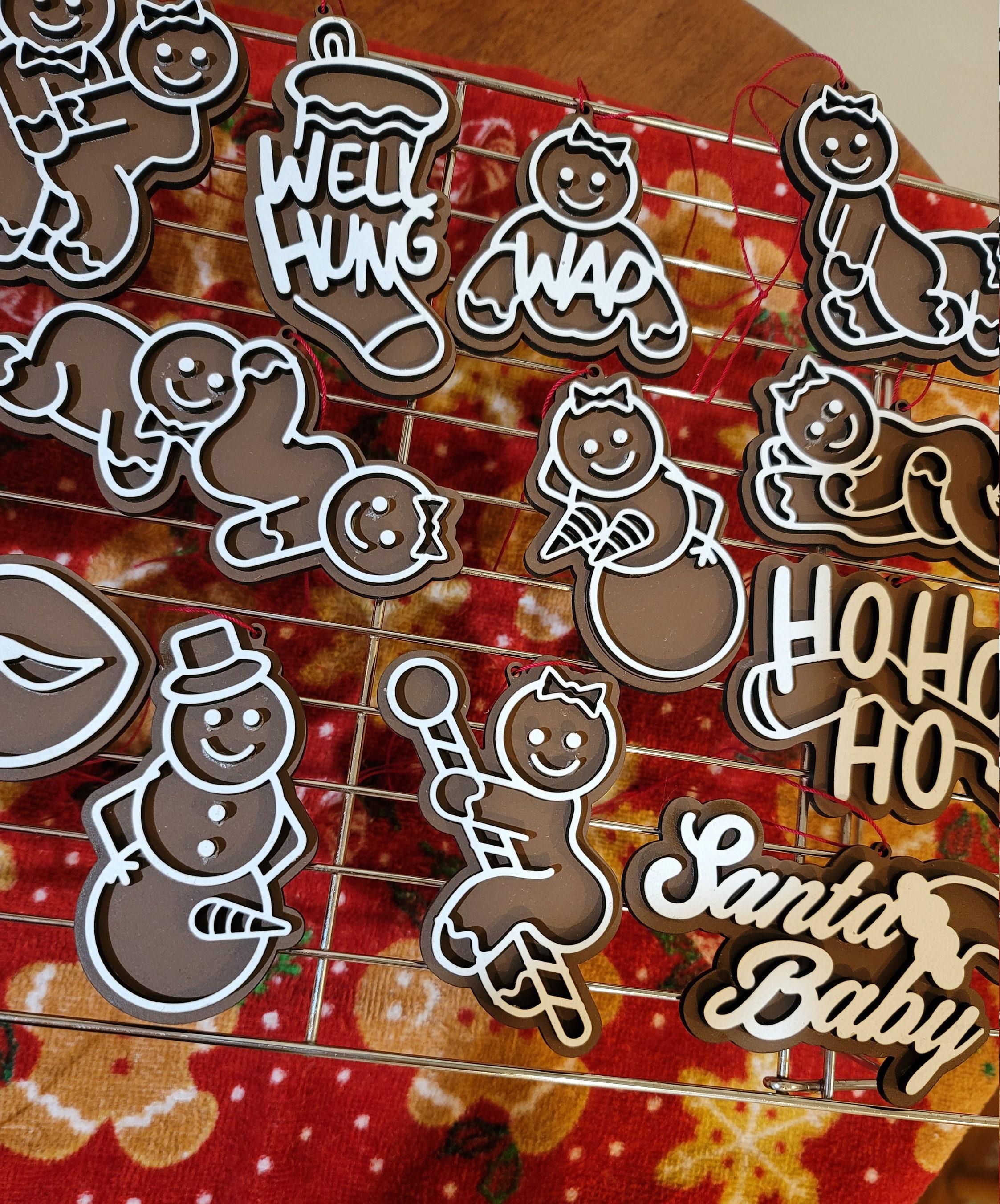 Naughty Gingerbread Ornaments | Hilarious and fun Christmas