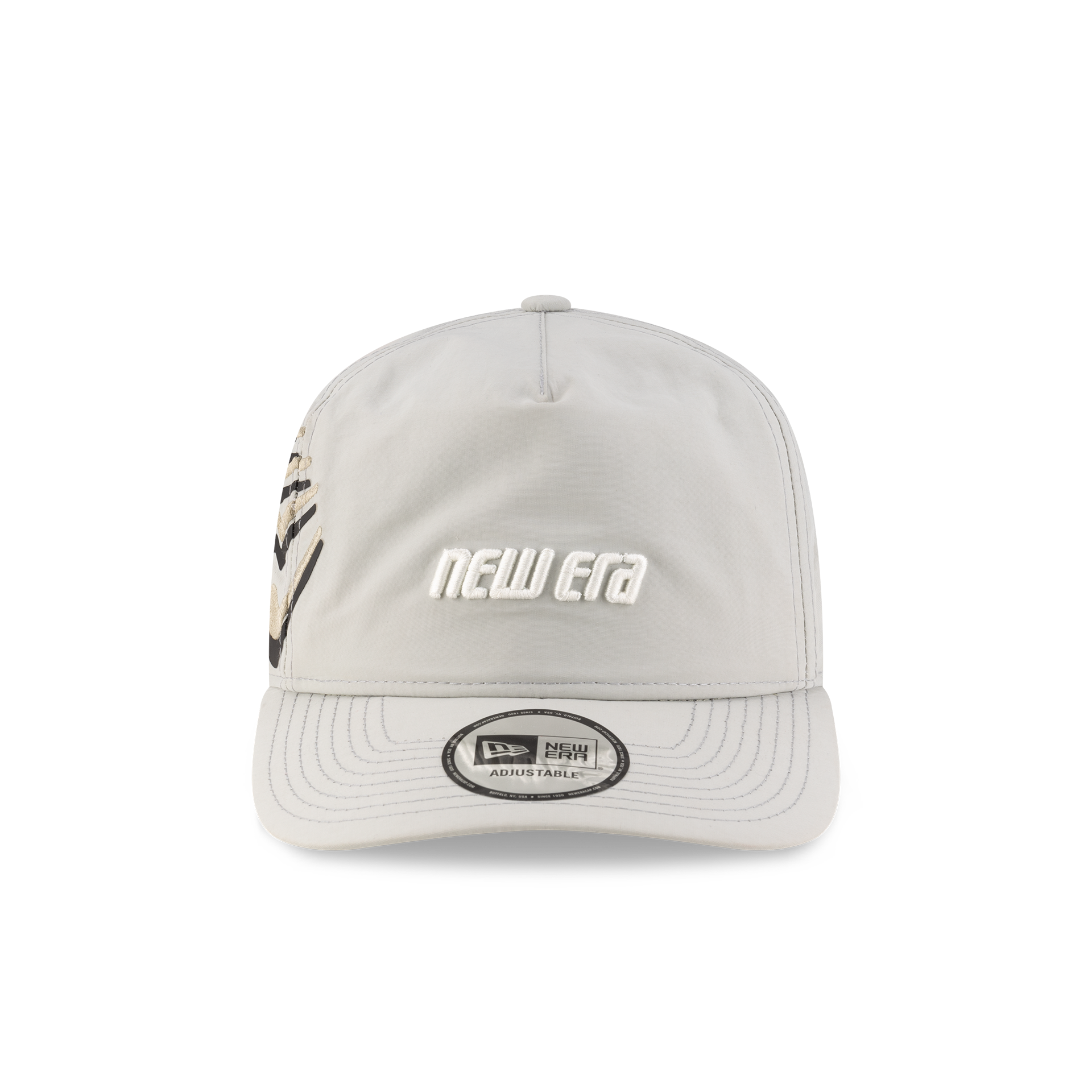 New Era Branded Raised Flag Mirage Gray Golfer Hat