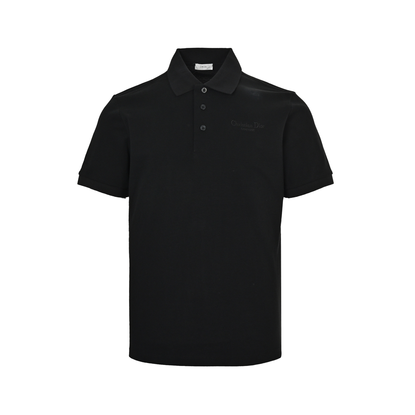 Dior 25ss signature letter embroidered Polo short sleeve