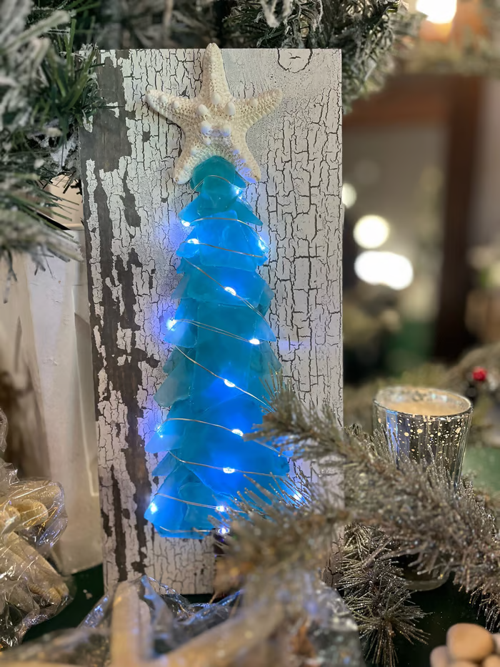 🔥 Last Day 70%OFF🔥DIY Sea Glass Christmas Tree🌊🌲